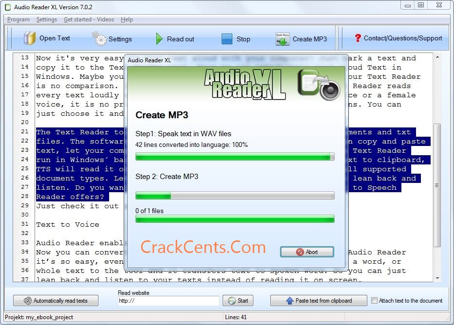 Audio Reader XL Crack Free Download