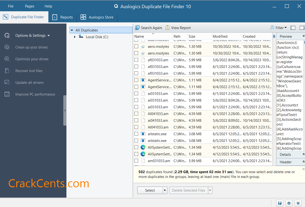 Auslogics Duplicate File Finder Free Download