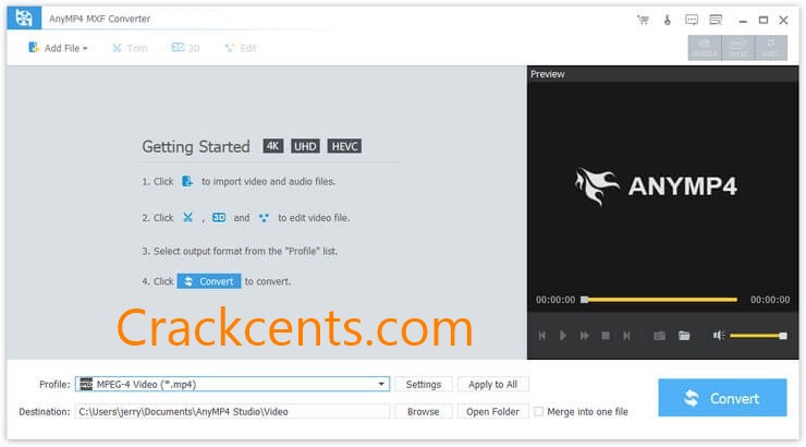 Anymp4 4k Converter Free Download